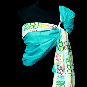 Mulmul Double Layer Ring Sling Blue