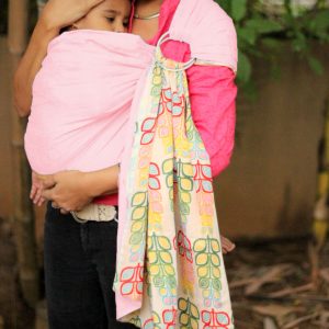 Mulmul Double Layer Ring Sling Pink