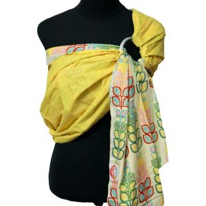 Mulmul Double Layer Ring Sling Yellow