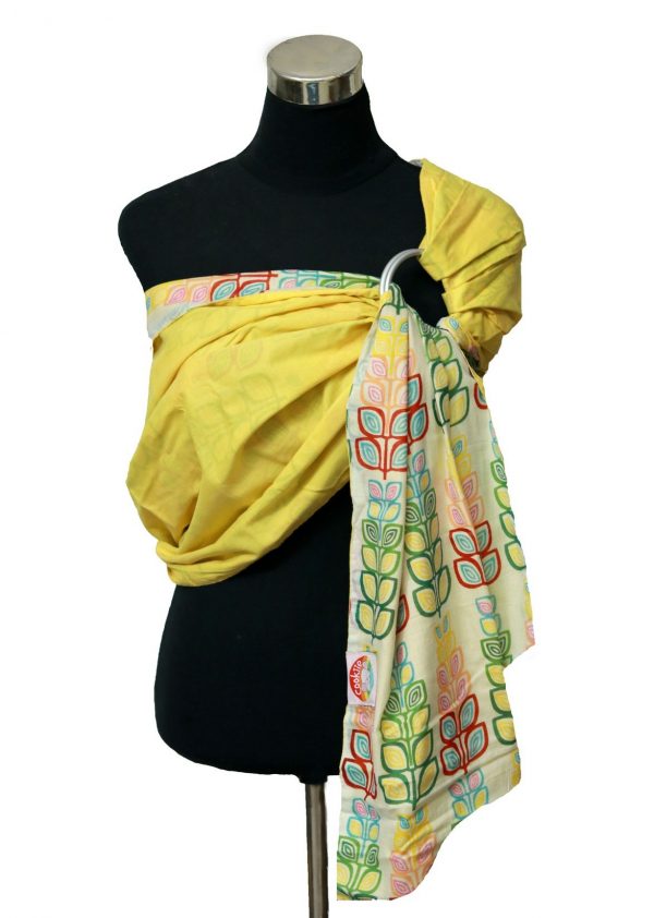 Mulmul Double Layer Ring Sling Yellow