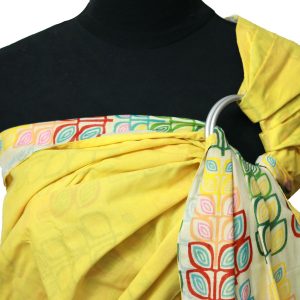 Mulmul Double Layer Ring Sling Yellow