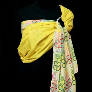 Mulmul Double Layer Ring Sling Yellow