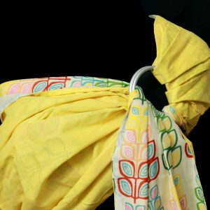 Mulmul Double Layer Ring Sling Yellow