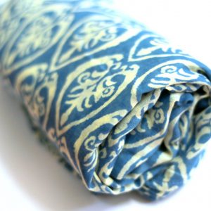 SWA-024(1) Cookiie Blanket swaddle wrap - mulmul - Blue with print
