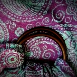 WS-006(2) cookiie woven ring sling - tuscan paisley - jacquard