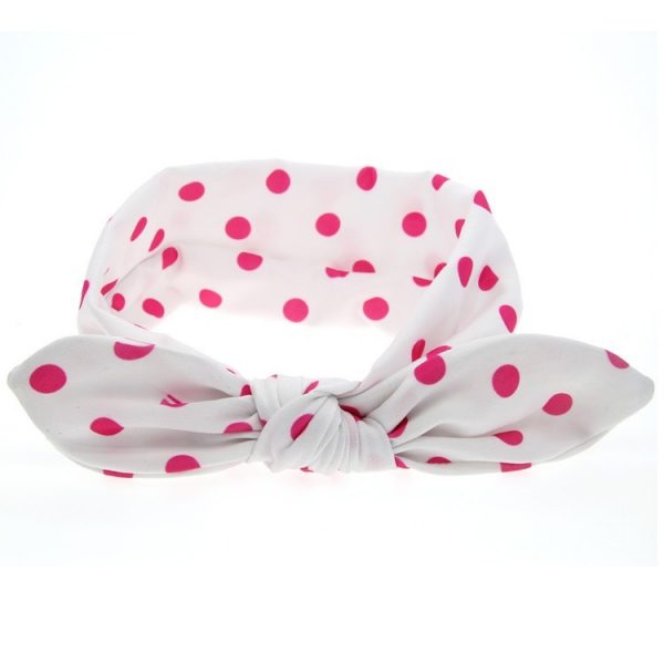 Cookiie Baby Headband pink white