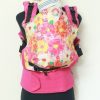 E-0004(3) Cookiie baby Carrier - Embrace -Pink Petunia flowers