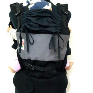 B - 0004 (4) Cookiie baby carrier GO - Grey on Black