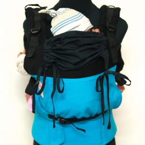 Cookiie baby carrier GO - Black on Blue
