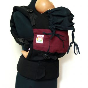 B - 0005 (3) Cookiie baby carrier GO -Purple on Black