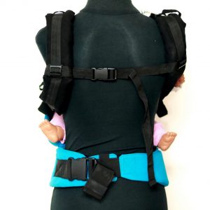 B - 0007 (2) Cookiie baby carrier GO - Black on Blue