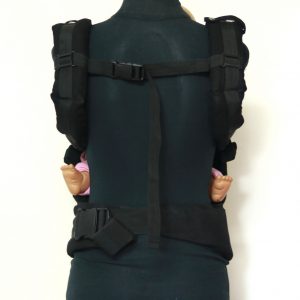 B - 0005 (2) Cookiie baby carrier GO -Purple on Black