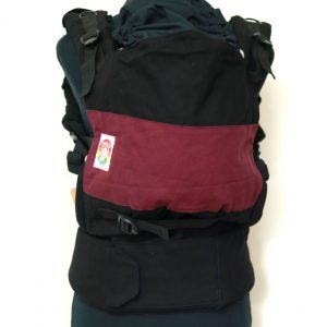 B - 0005 (1) Cookiie baby carrier GO -Purple on Black