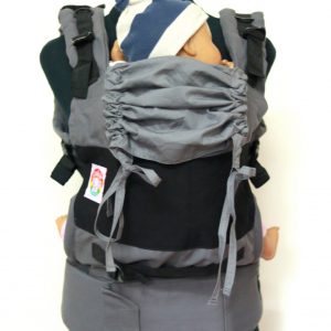 B - 0003 (6) Cookiie baby carrier GO - Black on Grey