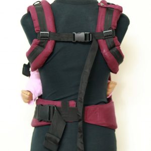 B - 0008 (2) Cookiie baby carrier GO - Charcoal on Plum Purple