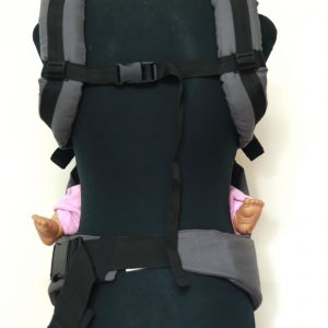 B - 0003 (4) Cookiie baby carrier GO - Black on Grey