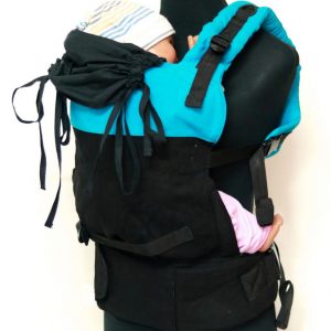 B - 0006 (3) Cookiie baby carrier GO - Blue half black