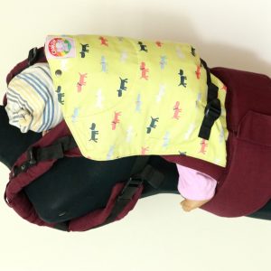S-2020-- E-0005 (1) Cookiie baby carrier Original and Embrace - Doggy on Plum purple