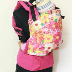 T-1010 (1) Cookiie baby carrier Toddler - Pink petunia flowers