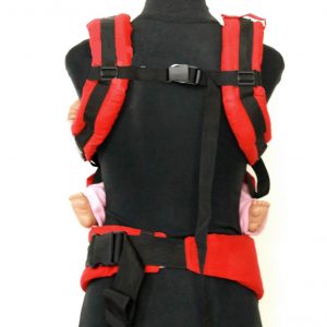 S-2022(2) Cookiie baby carrier - Original - Bite Little shark on Red