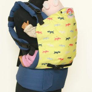 E-0007 (4) Cookiie baby carrier - Embrace - Doggy Days on Blue