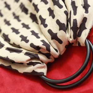 S- 3051 (1) cookiie ring sling baby carrier double layer cotton- aeroplay on scarlet