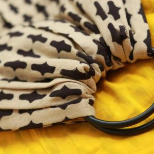 S- 3052 (1) cookiie ring sling baby carrier double layer cotton- aeroplay on yellow