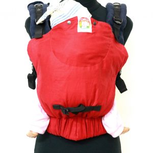 YOGA 6 (4) cookiie baby carrier linen - scarlet
