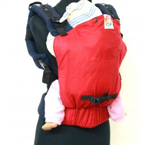 YOGA 6 (2) cookiie baby carrier linen - scarlet