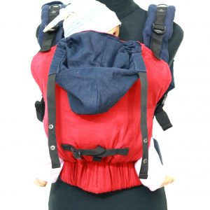 YOGA 6 (1) cookiie baby carrier linen - scarlet