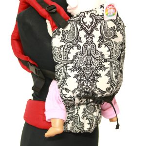 YOGA 1 (4) cookiie baby carrier linen - damask royale