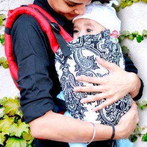 YOGA 1 (1) cookiie baby carrier linen - damask royale