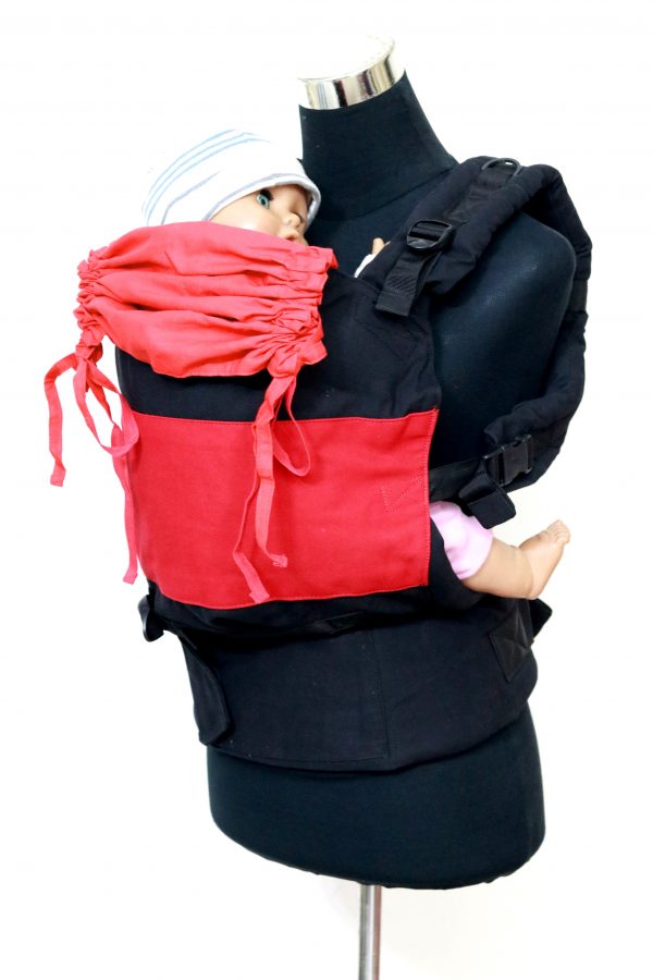 B - 0012 (2) Cookiie baby carrier GO Red on Black