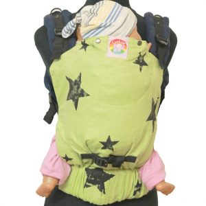 YOGA 3(3) cookiie baby carrier linen stars on peppermint