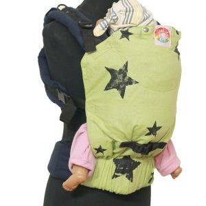 YOGA 3(1) cookiie baby carrier linen stars on peppermint