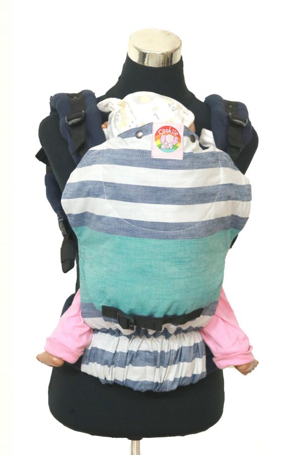 YOGA 7(5) Cookiie Linen baby carrier Stripe Tease