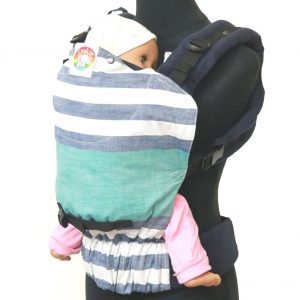 YOGA 7(4) Cookiie Linen baby carrier Stripe Tease
