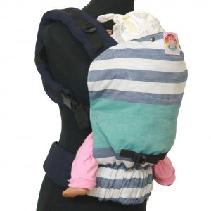 YOGA 7(3) Cookiie Linen baby carrier Stripe Tease