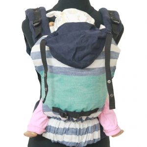 YOGA 7(2) Cookiie Linen baby carrier Stripe Tease