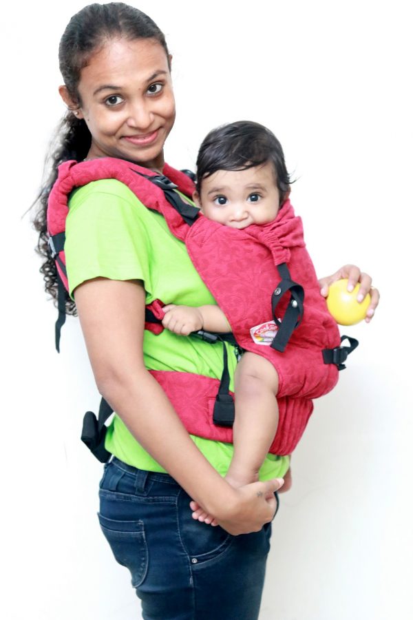 YOGA 8(10) cookiie baby carrier woven Sangria Red
