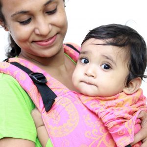 Cookiie baby carrier woven jacquard Sunrise Fleur