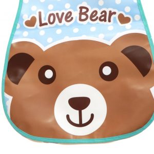WBA 12 (2) baby bib with velcro bear