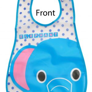 WBA 13 (2) baby bib with velcro elephant blue