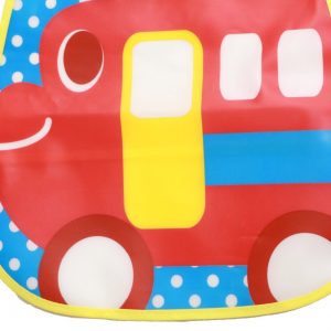 WBA 13 (7) baby bib with velcro red bus