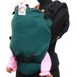 Cookie Ergonomic Linen Baby Carrier - Green