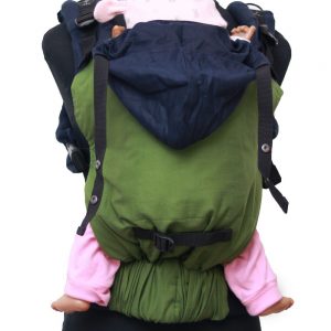 Cookie Ergonomic Linen Baby Carrier - Green