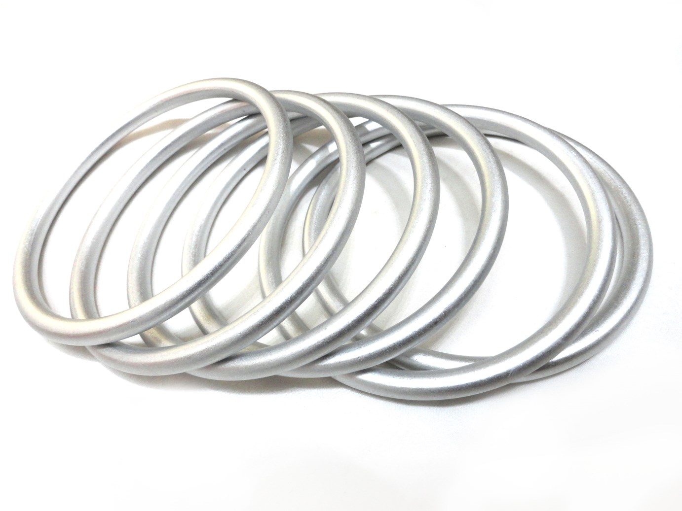 UNISOAR Aluminium Baby Sling Rings for Baby Carriers & Slings 3 Large Size Silver Color 1 Pair with Gift 