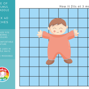 Cookie Muslin Baby Blanket Sizing - Mulmul Swaddle