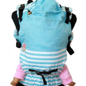 Cookie Ergonomic Linen Baby Carrier - Blue