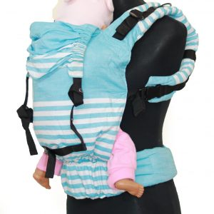 Cookie Ergonomic Linen Baby Carrier - Blue